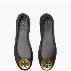 Tory Burch Minnie Travel Ballet Flat Black